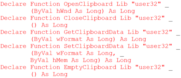 Code with red errors